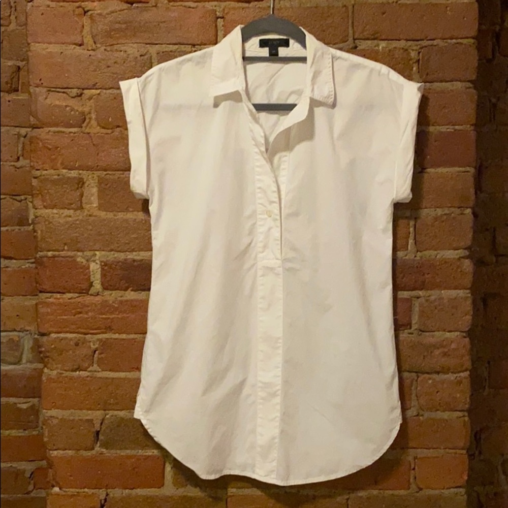 Women’s JCrew Short-sleeve Button Front Top